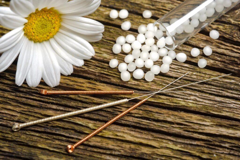 Acupuncture needles that Dr Angelina Pullen uses in her Lotus Holistic Wellness practice, located in North Port, Florida.